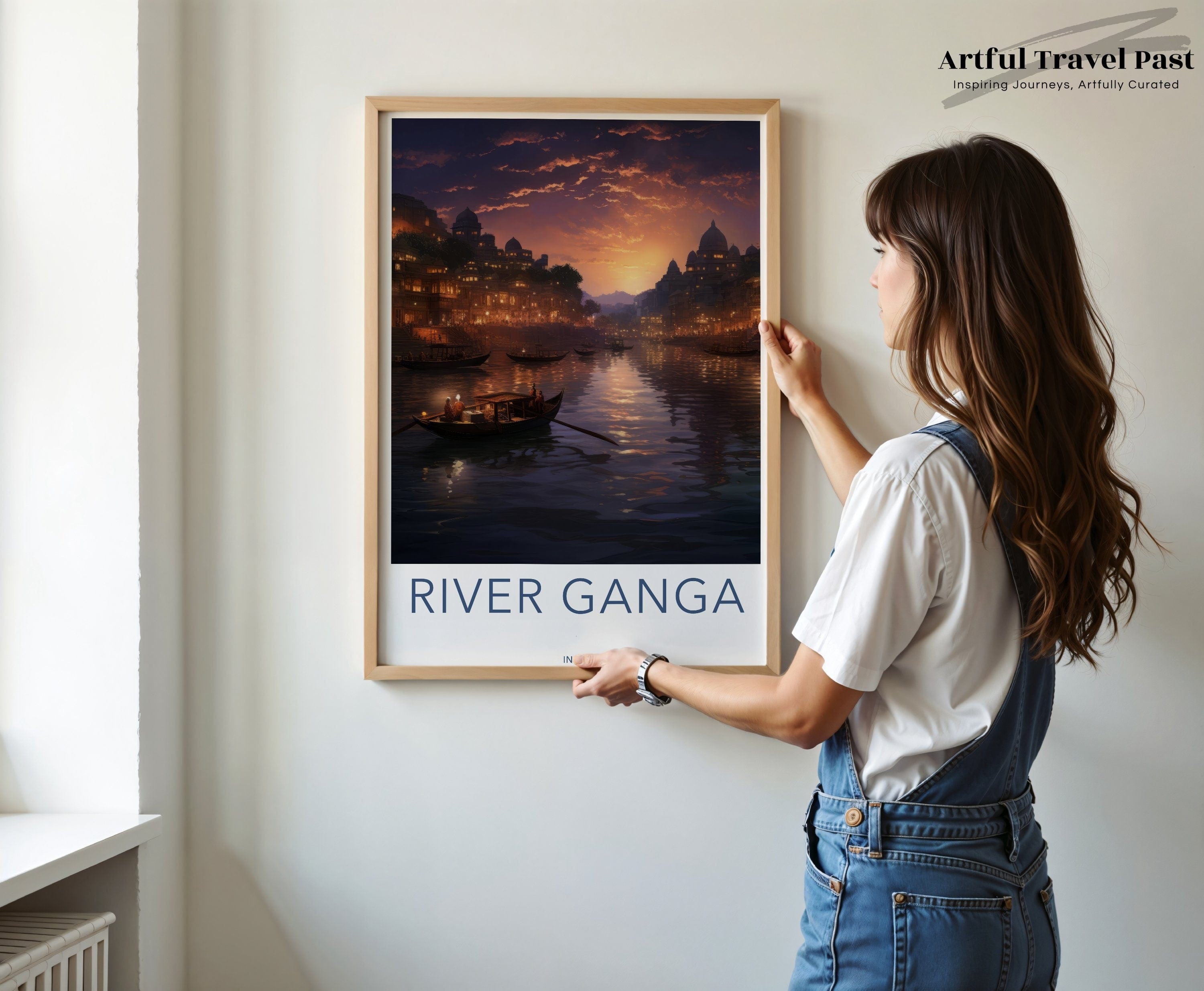 River Ganga Poster - India Wall Art