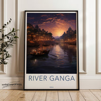 River Ganga Poster - India Wall Art