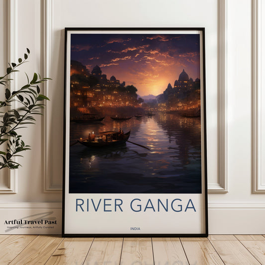 River Ganga Poster - India Wall Art