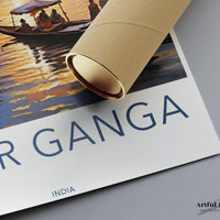 River Ganga Poster | Uttar Pradesh Wall Art | India Decor