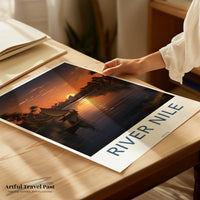 River Nile Poster - Kenya Wall Art