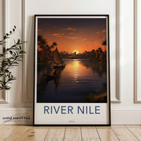 River Nile Poster - Kenya Wall Art