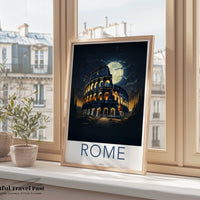 Rome Colosseum Poster | Italy Wall Art