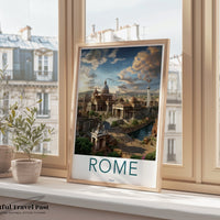 Rome Poster | Italy Wall Art | Europe Decor