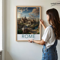 Rome Poster | Italy Wall Art | Europe Decor