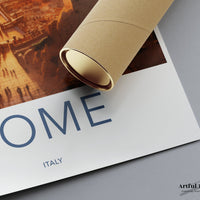 Rome Sunset Poster | Italy Wall Art | Europe Decor