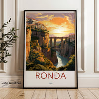 Ronda Poster | Spain Wall Art | Europe Decor