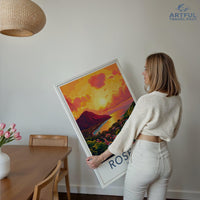 Roseau Poster | Dominica Wall Art | Caribbean Decor