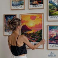 Roseau Poster | Dominica Wall Art | Caribbean Decor