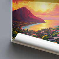 Roseau Poster | Dominica Wall Art | Caribbean Decor