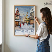 Rothenburg Poster | Germany Wall Art | Europe Decor