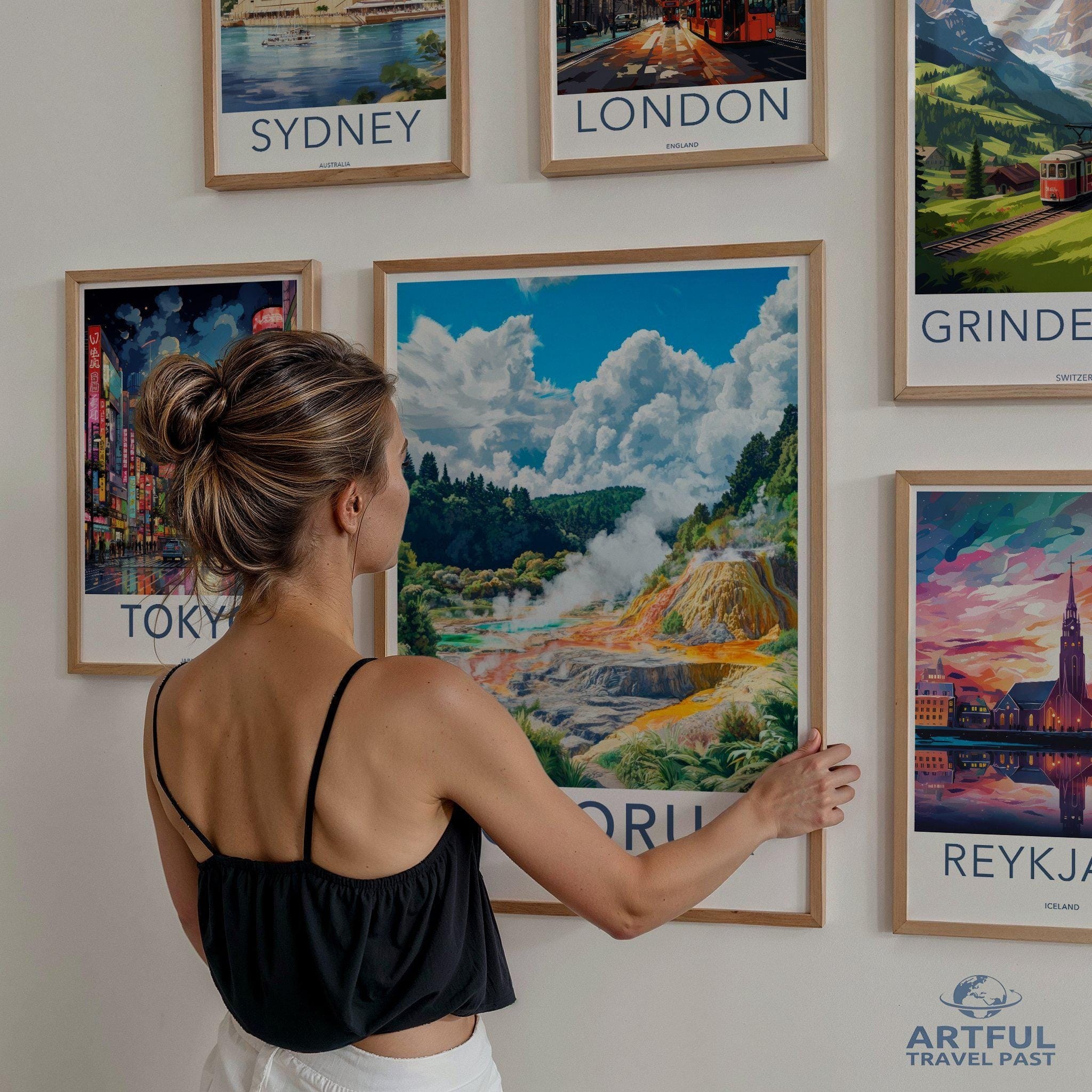 Rotorua Poster - New Zealand Wall Art