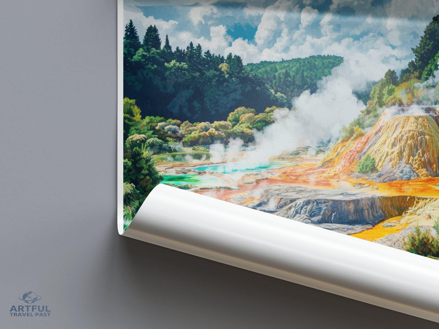 Rotorua Poster - New Zealand Wall Art