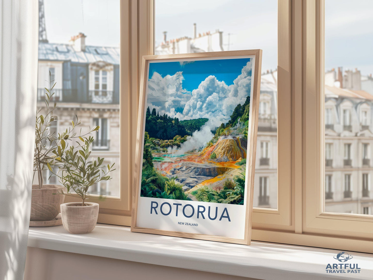 Rotorua Poster - New Zealand Wall Art