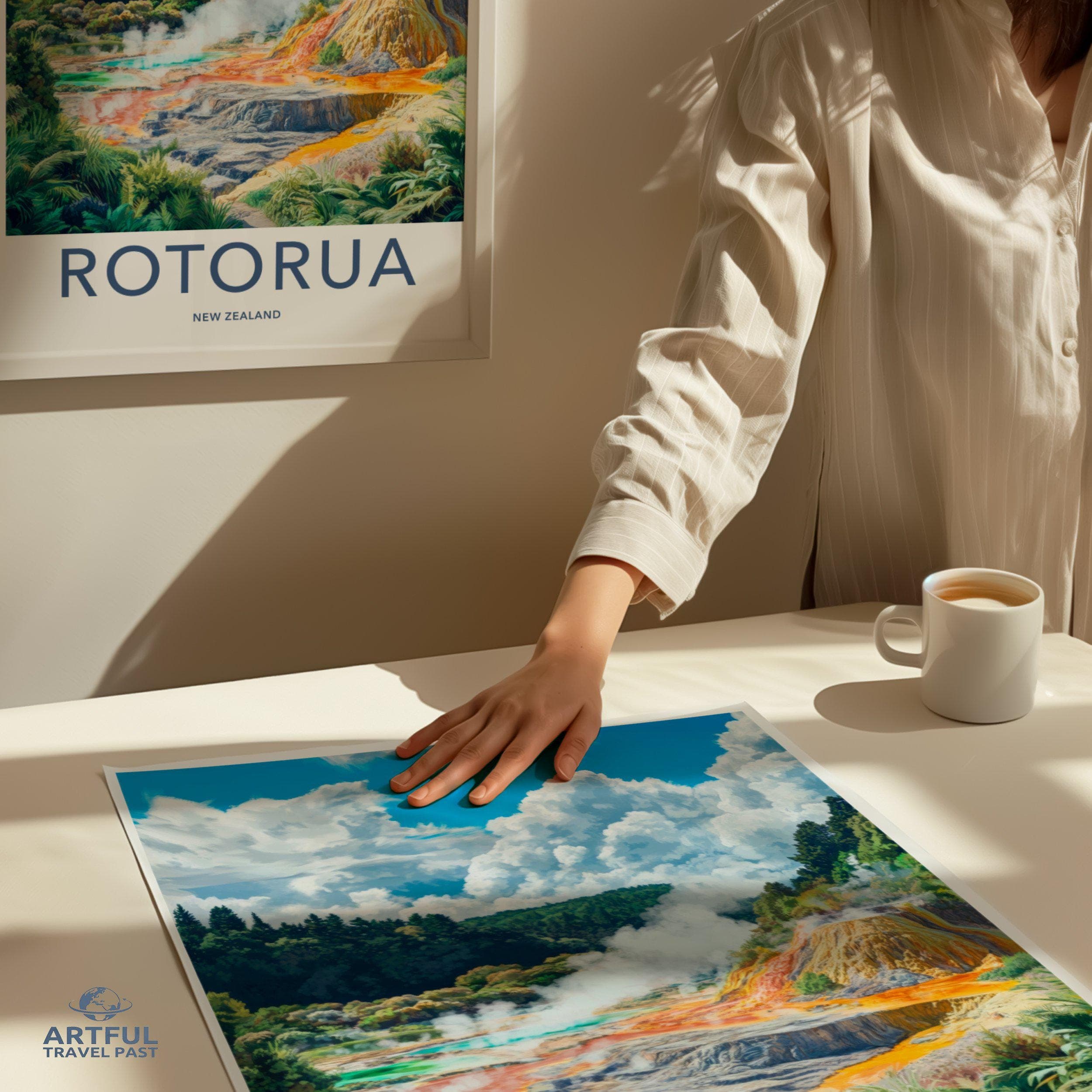 Rotorua Poster - New Zealand Wall Art
