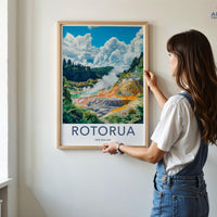 Rotorua Poster - New Zealand Wall Art