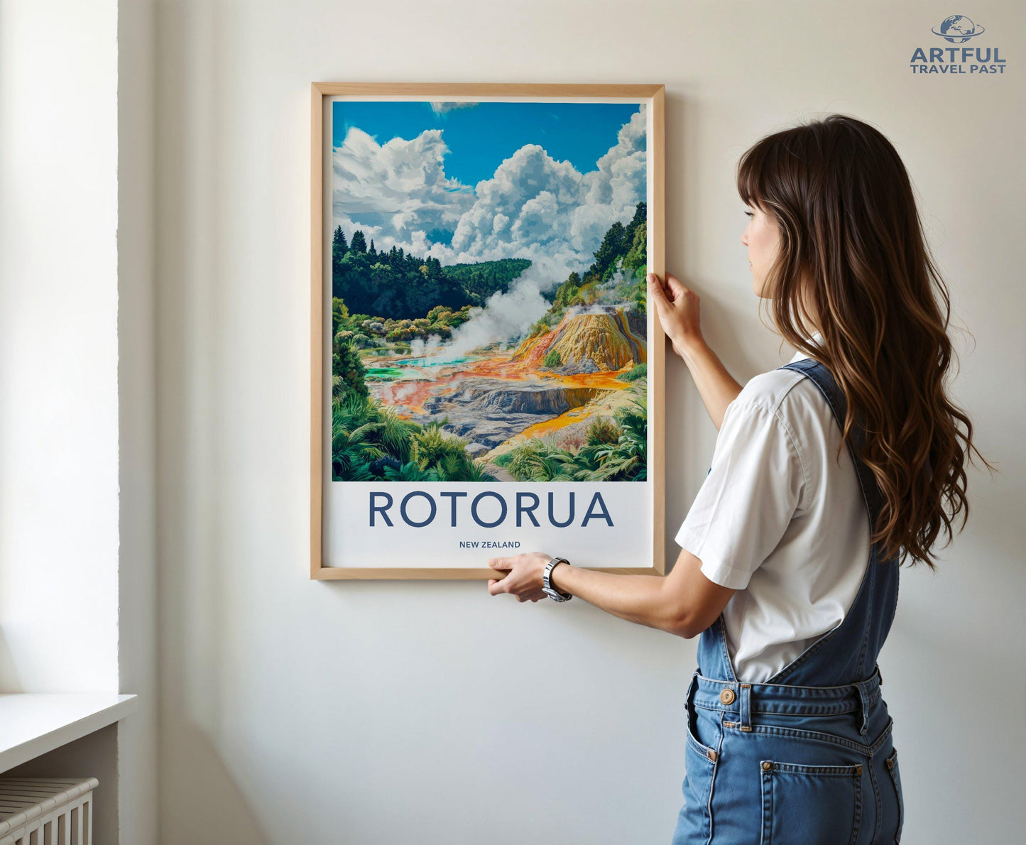 Rotorua Poster - New Zealand Wall Art