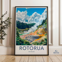 Rotorua Poster - New Zealand Wall Art