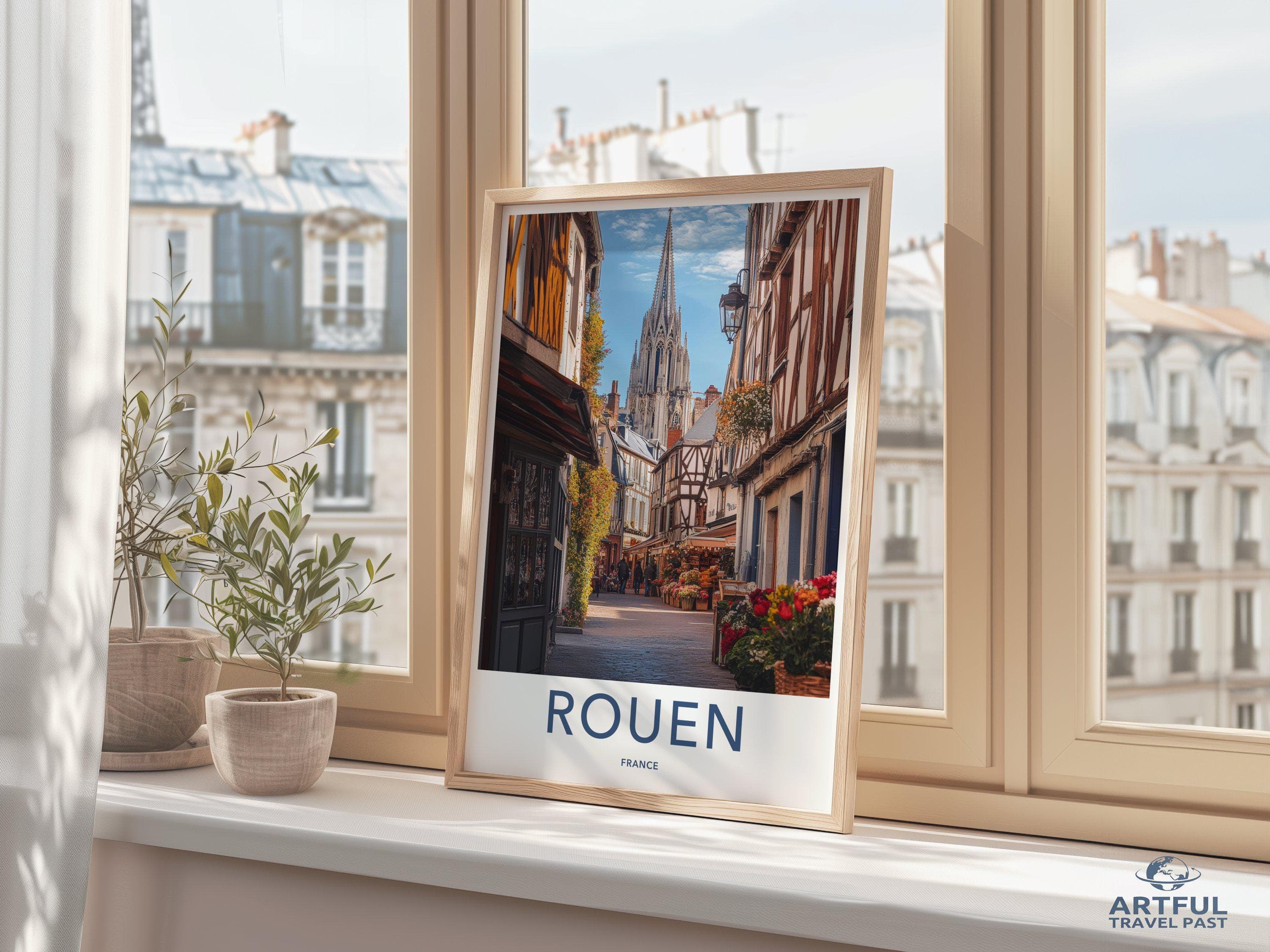 Rouen Poster | France Wall Art | Europe Decor