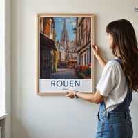 Rouen Poster | France Wall Art | Europe Decor