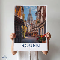Rouen Poster | France Wall Art | Europe Decor
