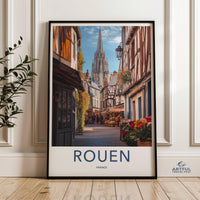 Rouen Poster | France Wall Art | Europe Decor