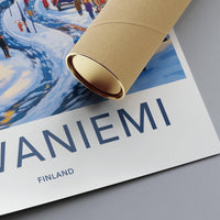 Rovaniemi Poster | Finland Wall Art | Scandinavia Decor