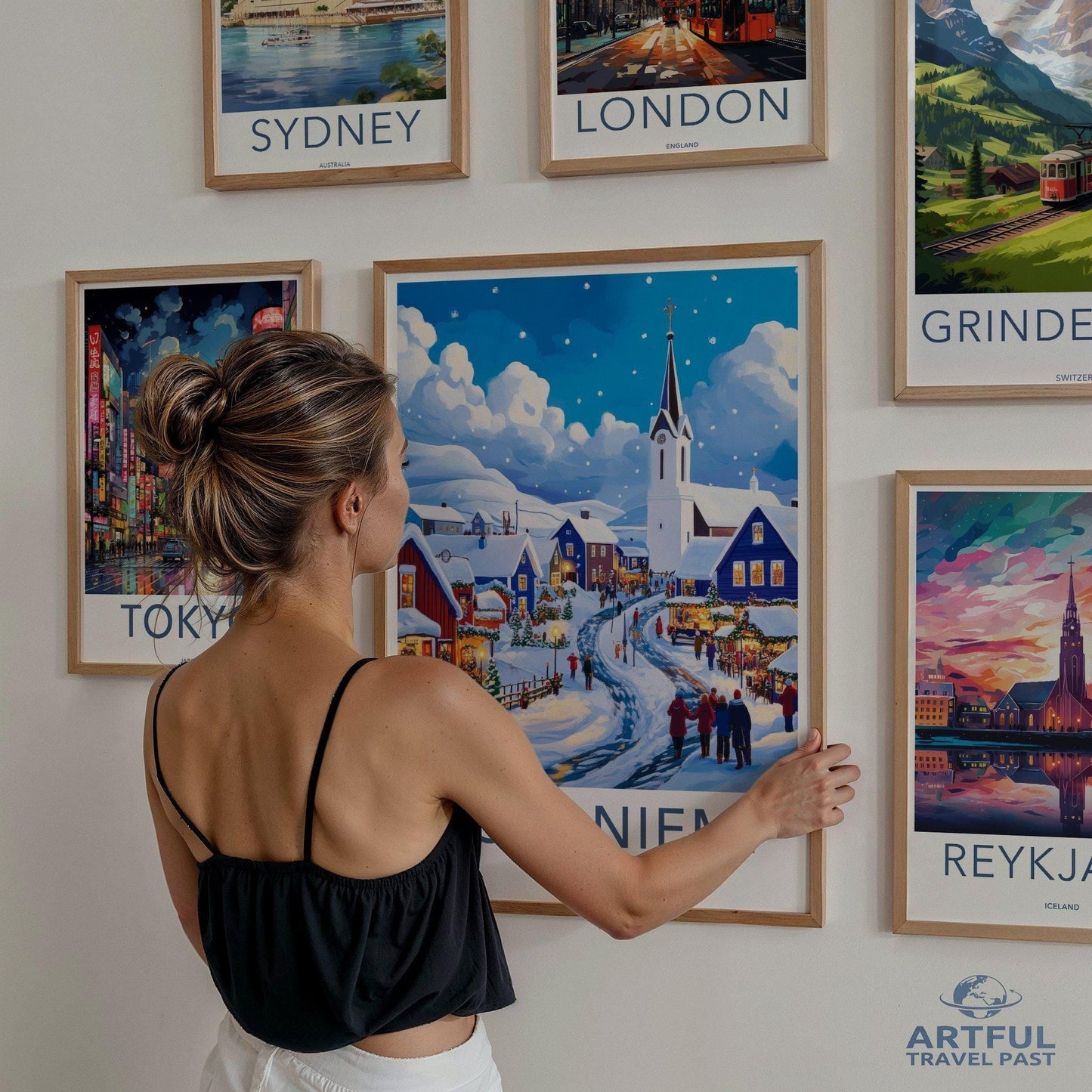 Rovaniemi Poster | Finland Wall Art | Scandinavia Decor