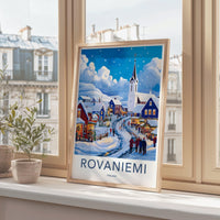 Rovaniemi Poster | Finland Wall Art | Scandinavia Decor