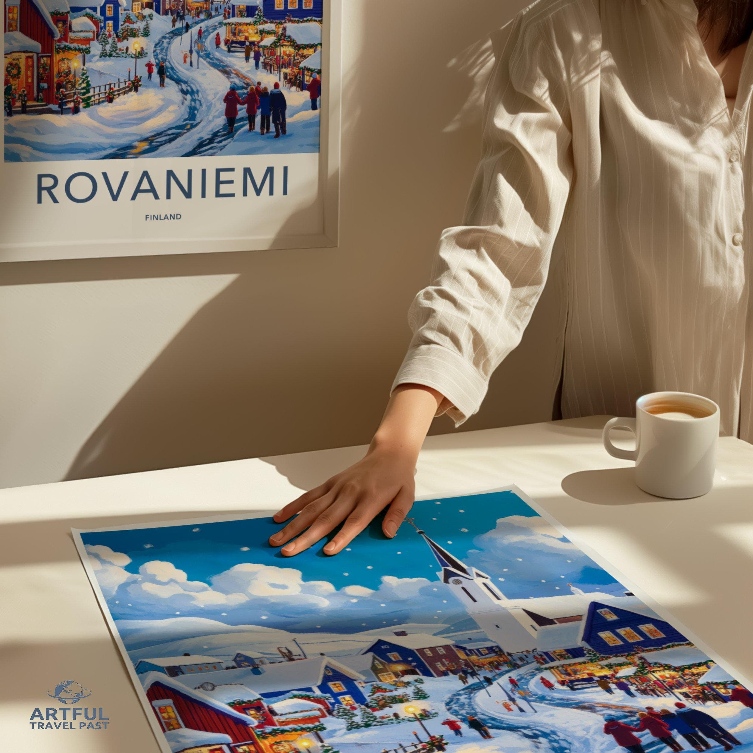 Rovaniemi Poster | Finland Wall Art | Scandinavia Decor