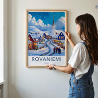 Rovaniemi Poster | Finland Wall Art | Scandinavia Decor