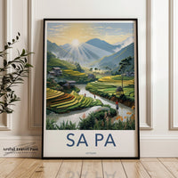 Sa Pa Poster | Vietnam Wall Art | Asia Decor