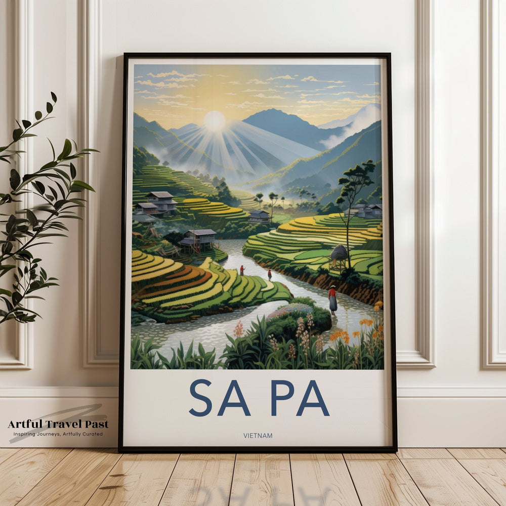 Sa Pa Poster | Vietnam Wall Art | Asia Decor