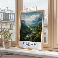 Sabah Rainforest Poster - Malaysia Wall Art