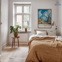 Sagarmatha Everest Poster - Nepal Wall Art