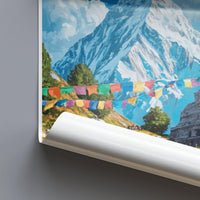 Sagarmatha Everest Poster - Nepal Wall Art
