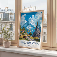 Sagarmatha Everest Poster - Nepal Wall Art