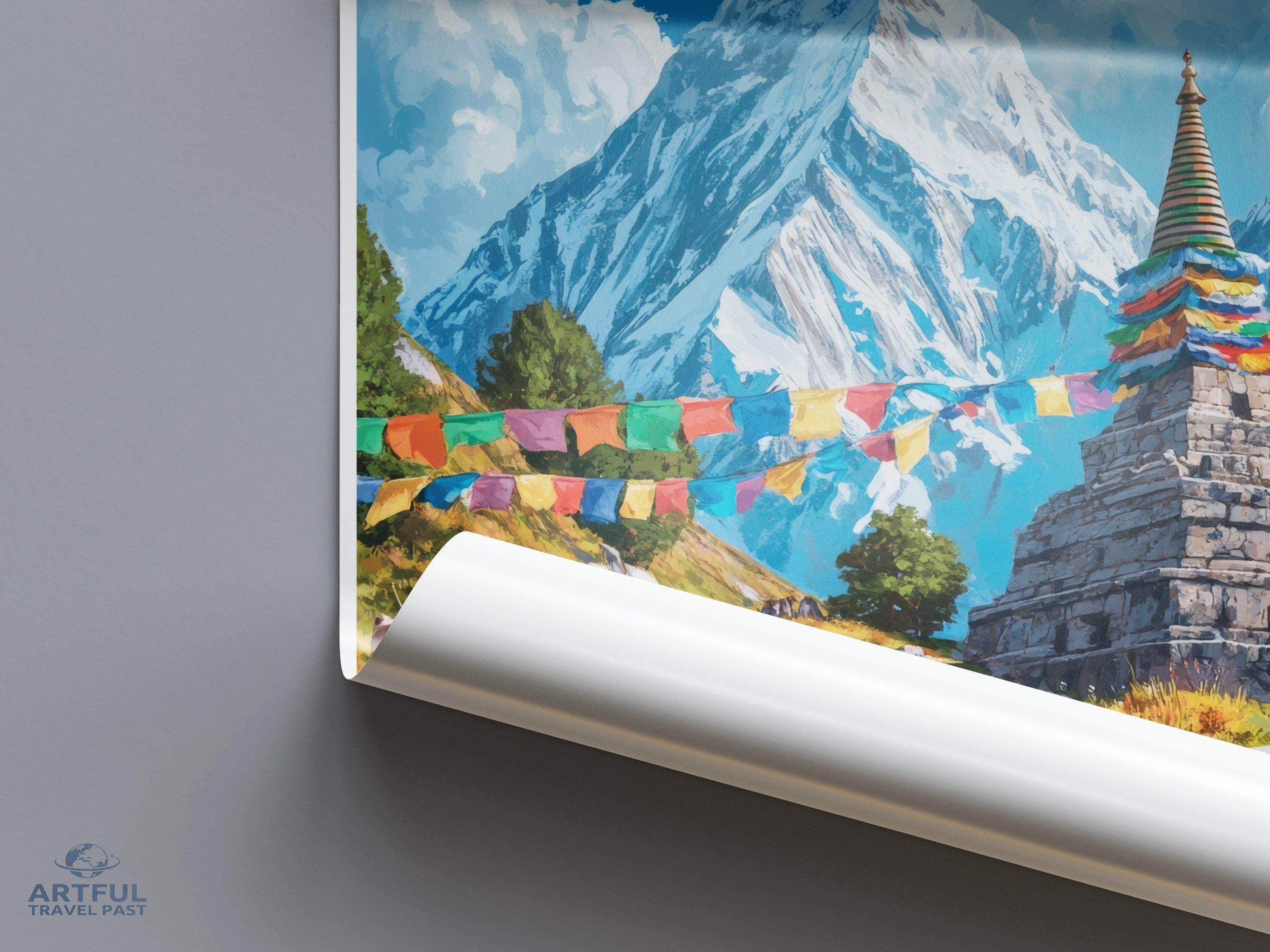 Sagarmatha National Park Poster | Nepal Wall Art