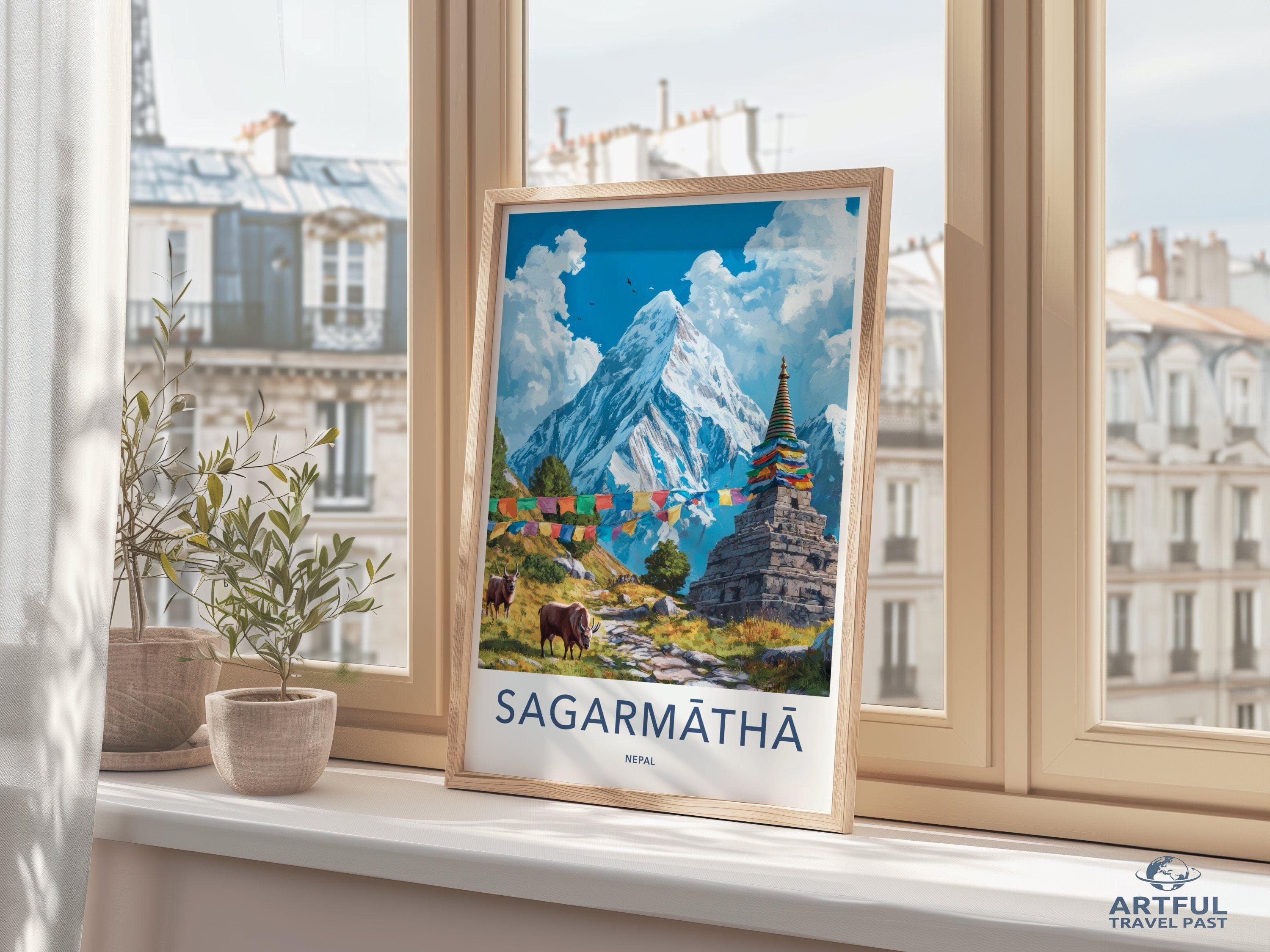 Sagarmatha National Park Poster | Nepal Wall Art