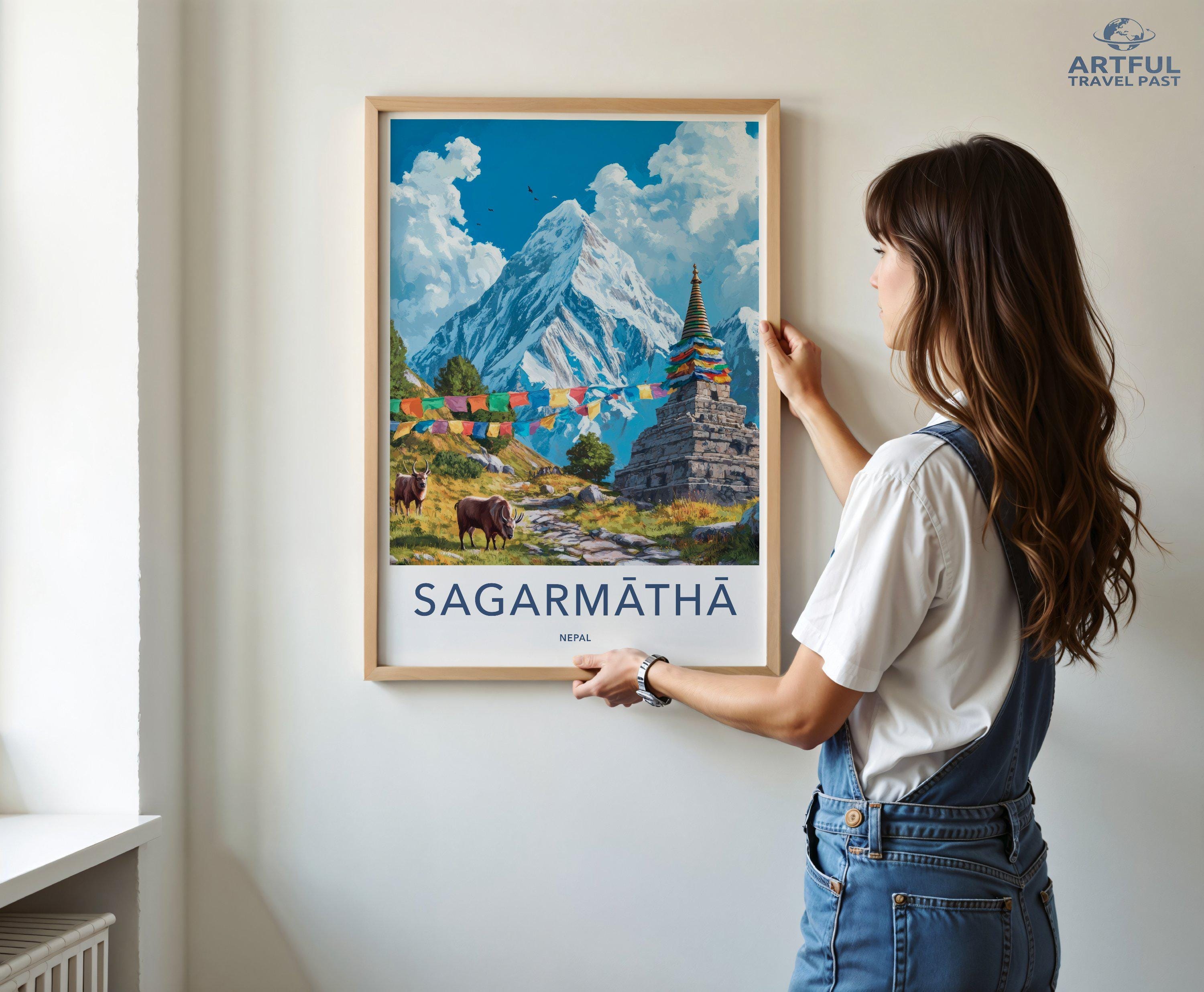 Sagarmatha National Park Poster | Nepal Wall Art