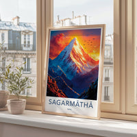 Sagarmatha Poster - Nepal Wall Art