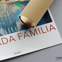 Sagrada Familia Poster | Spain Wall Art | Europe Decor