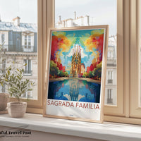 Sagrada Familia Poster | Spain Wall Art | Europe Decor