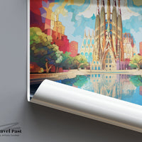 Sagrada Familia Poster | Spain Wall Art | Europe Decor