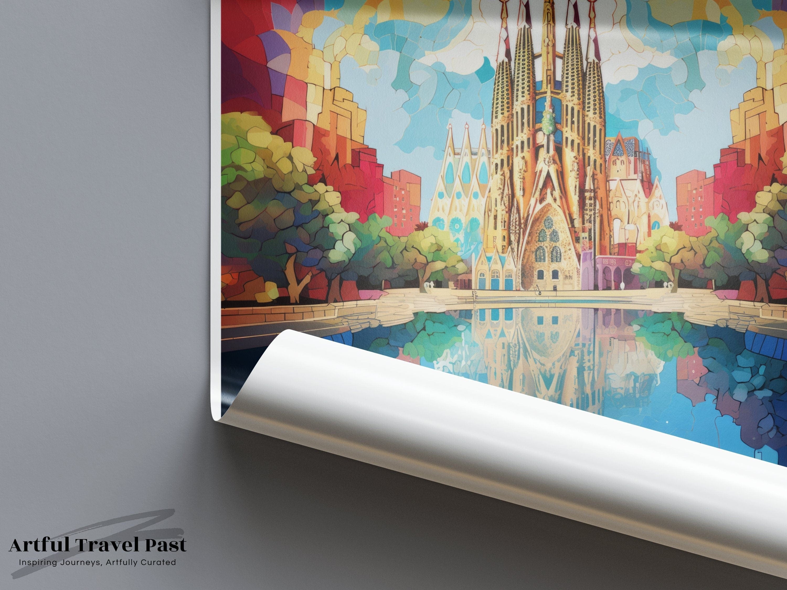 Sagrada Familia Poster | Spain Wall Art | Europe Decor