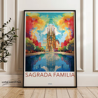 Sagrada Familia Poster | Spain Wall Art | Europe Decor