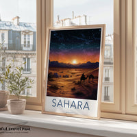 Sahara Desert Poster | Morocco Wall Art