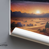 Sahara Desert Poster | Morocco Wall Art