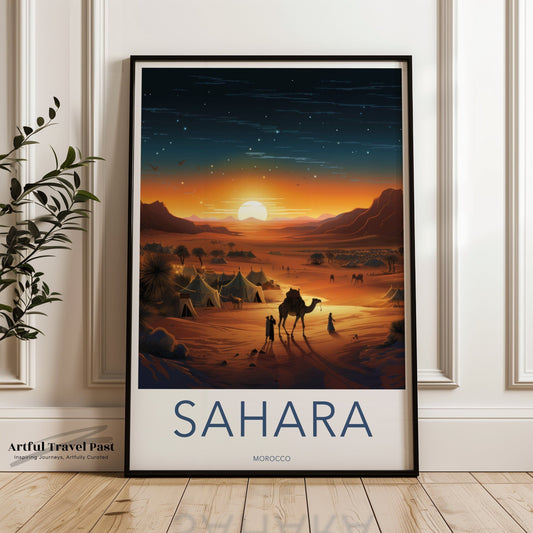 Sahara Poster - Morocco Wall Art