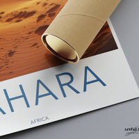 Sahara Poster | Morocco Wall Art | Africa Decor